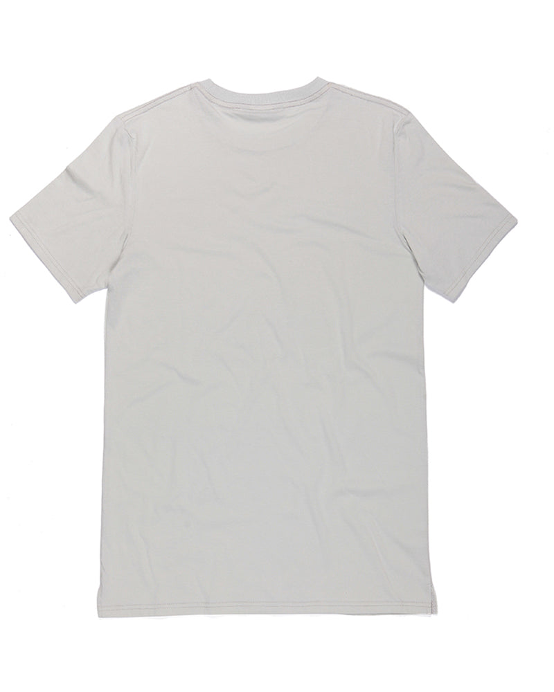 Kids cotton regular t-shirt in white KUD293E flat lay back view