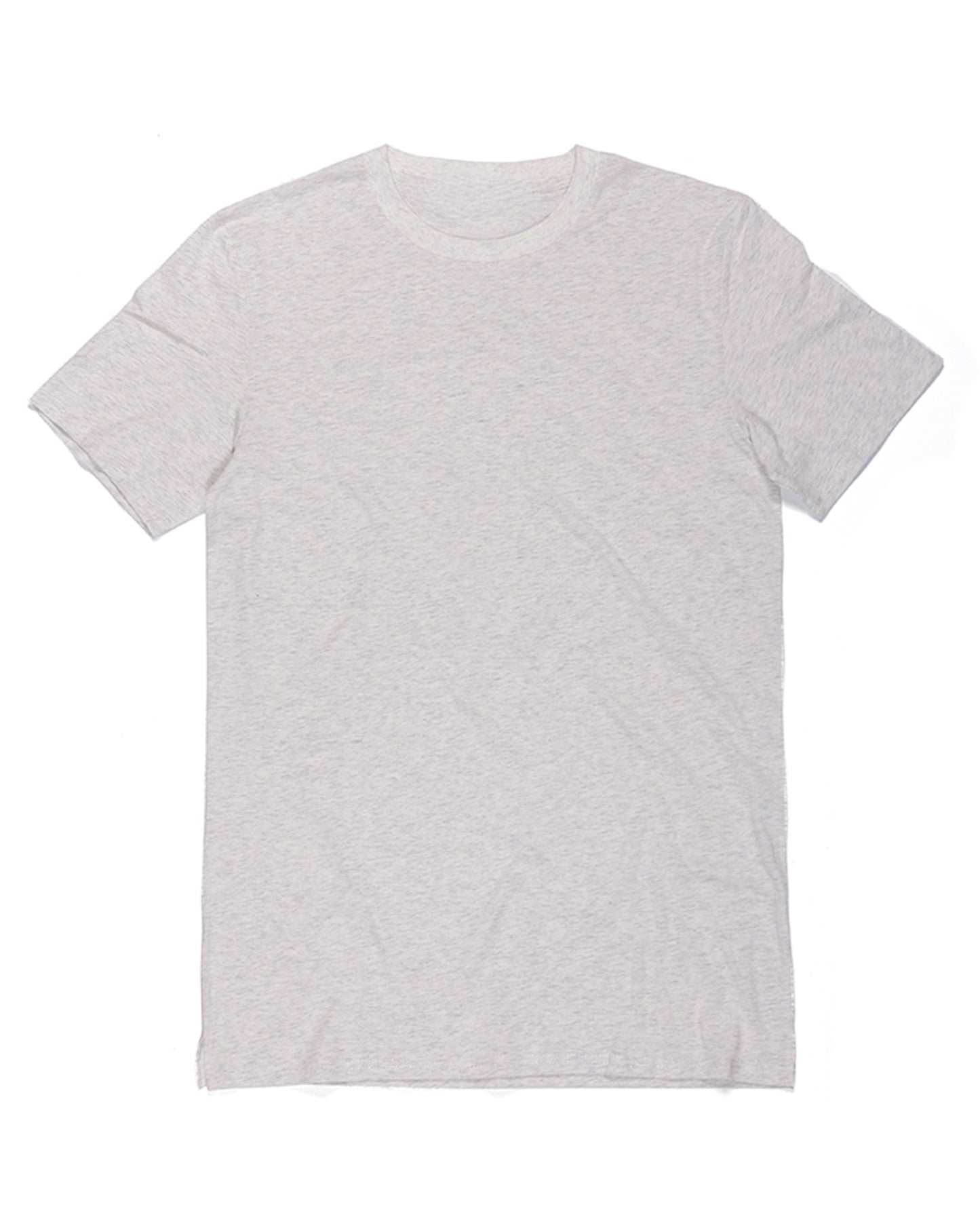 Kids cotton regular t-shirt in grey KUD293E flat lay front view