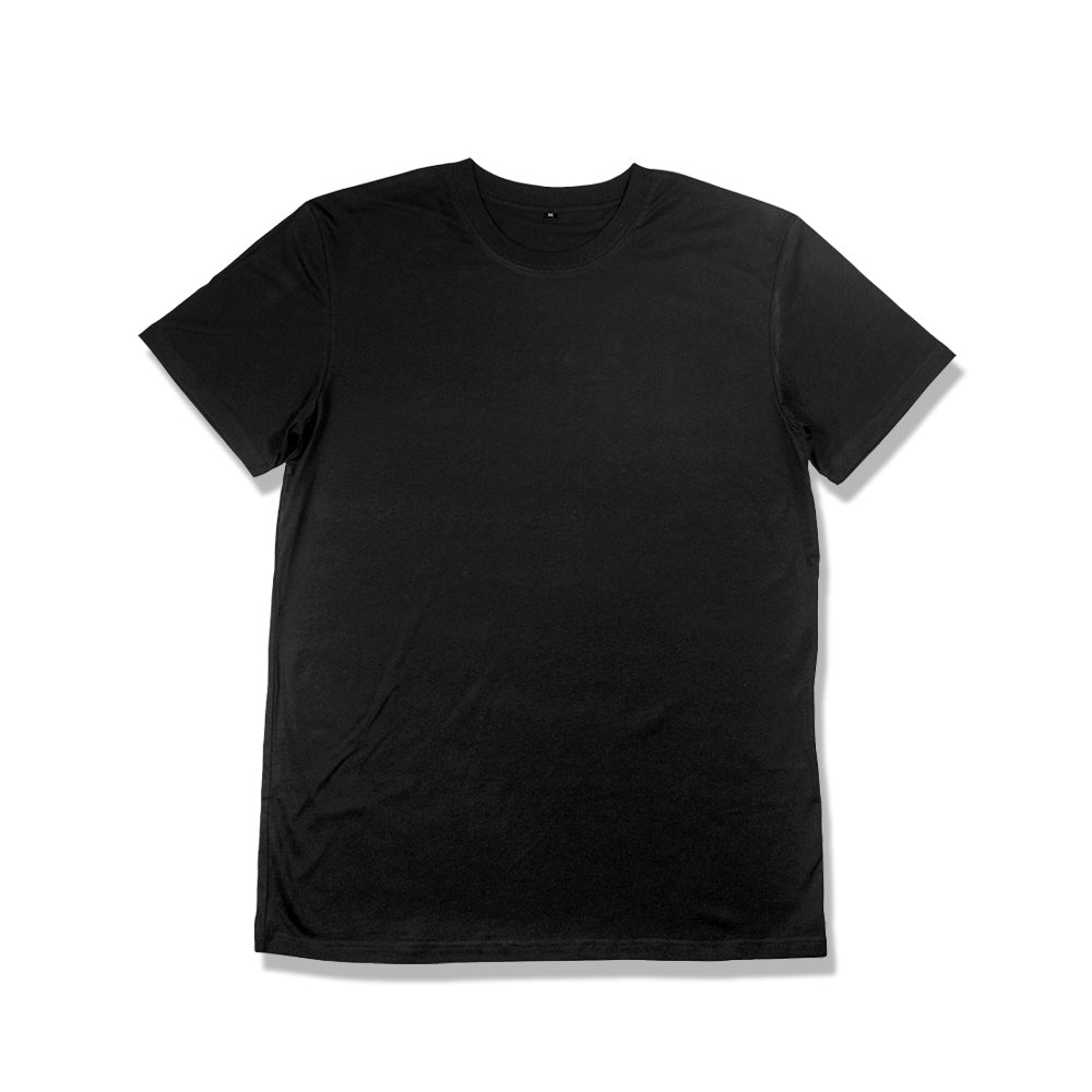 Unisex premium cotton box t-shirt black KUD1420 - flat lay - Front View