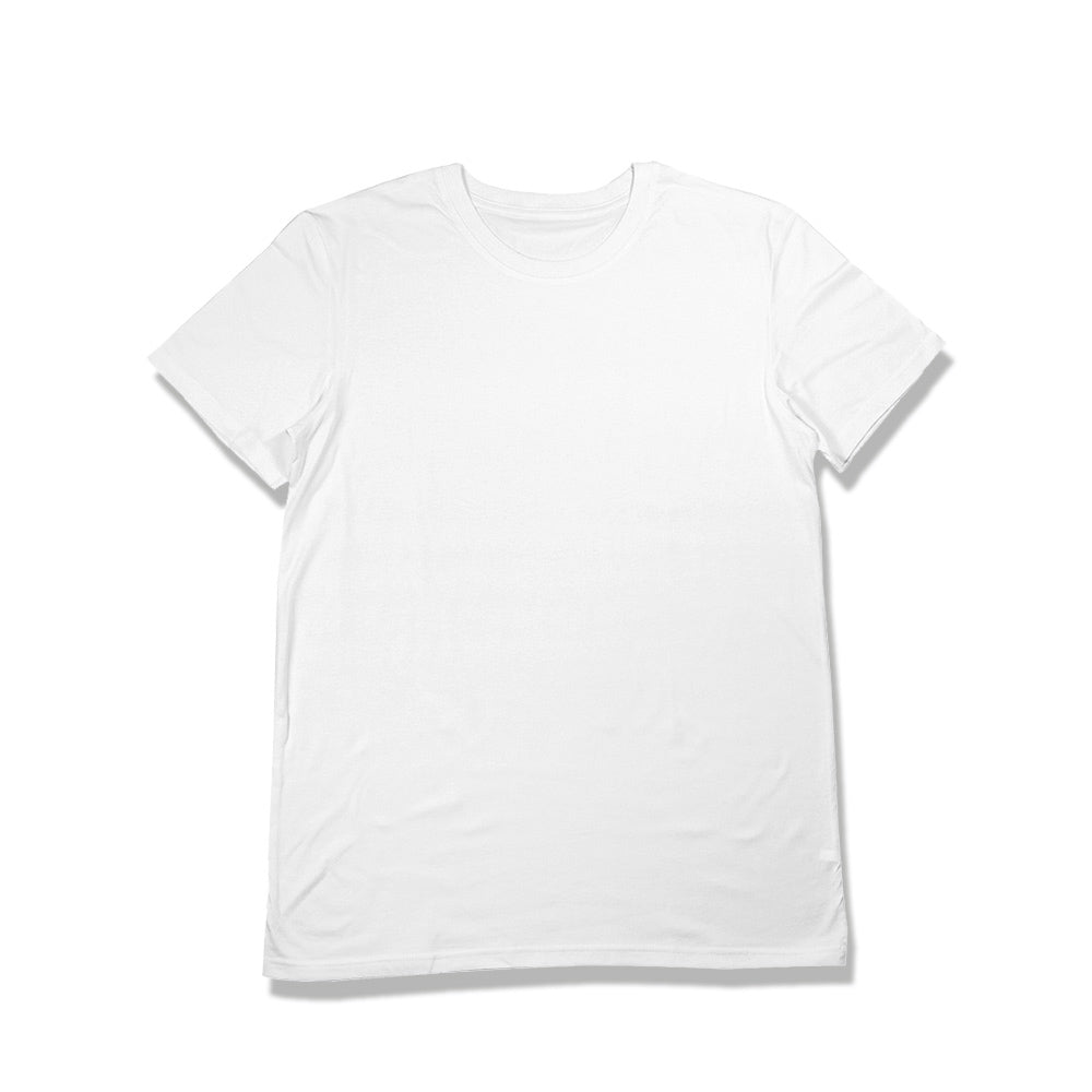 Unisex premium cotton box t-shirt white KUD1420 - on model - Front View
