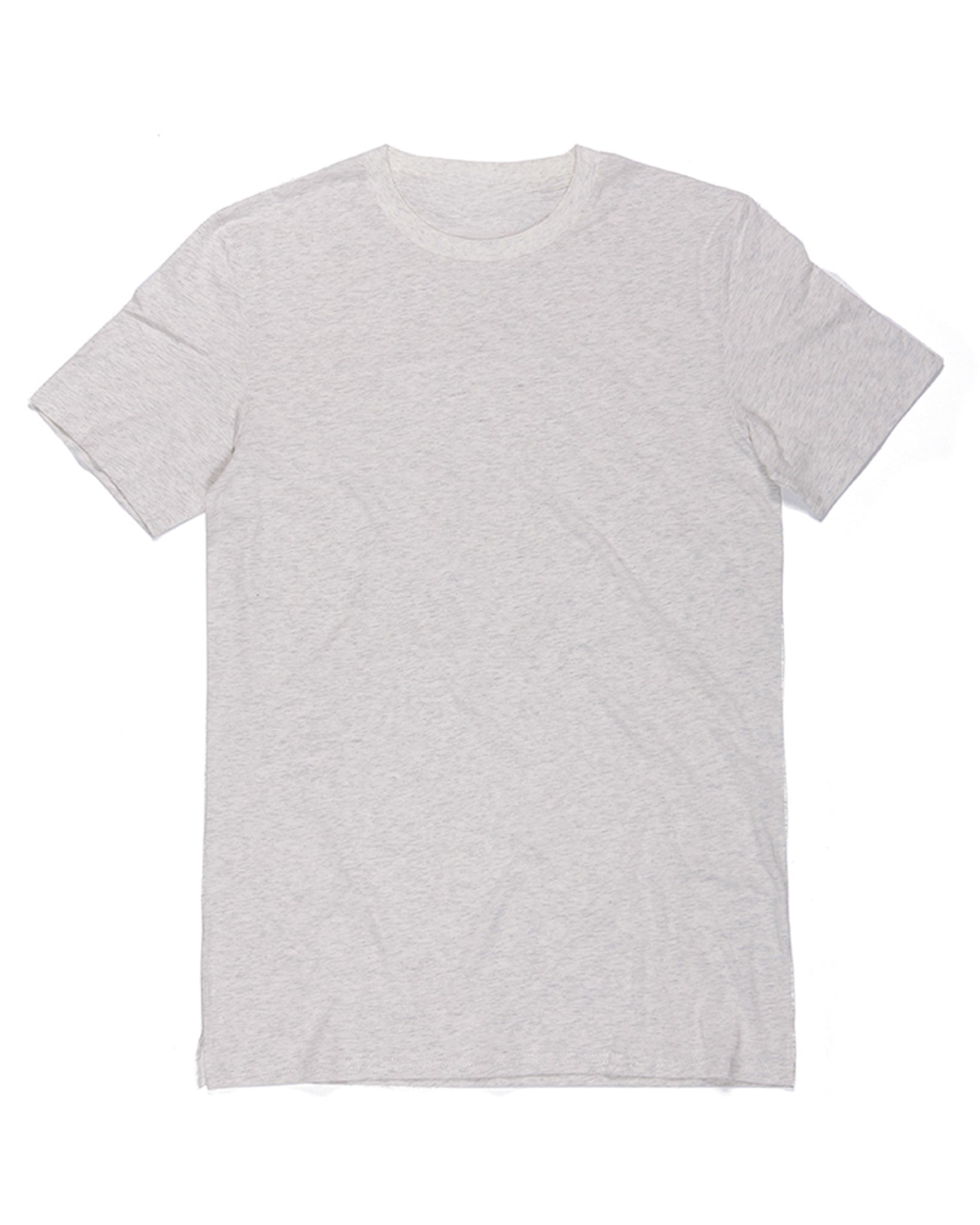 Kids cotton regular t-shirt in grey KUD293E flat lay front view