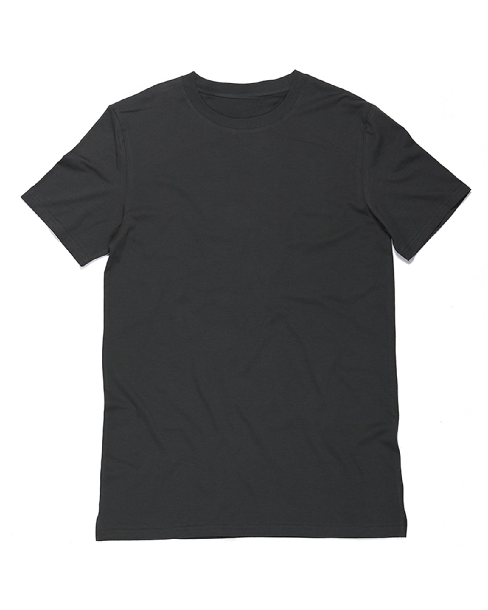 Kids premium cotton t-shirt in black KUD293 flat lay front view