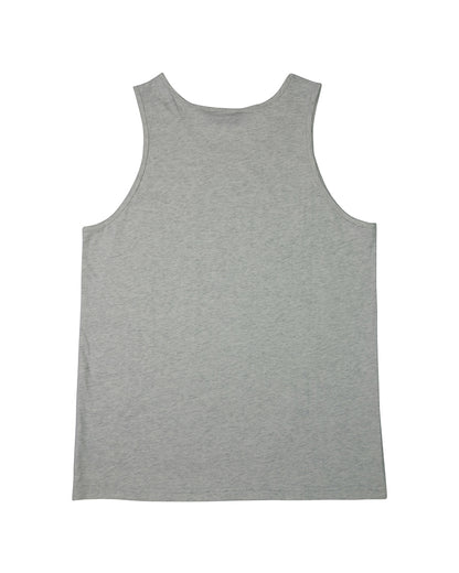 Unisex organic cotton singlet in Grey -KUD546O - flat lay - Back View